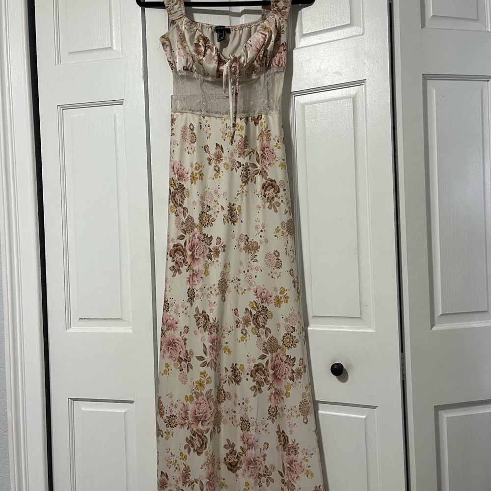 Forever 21 Cream and Pink Dress